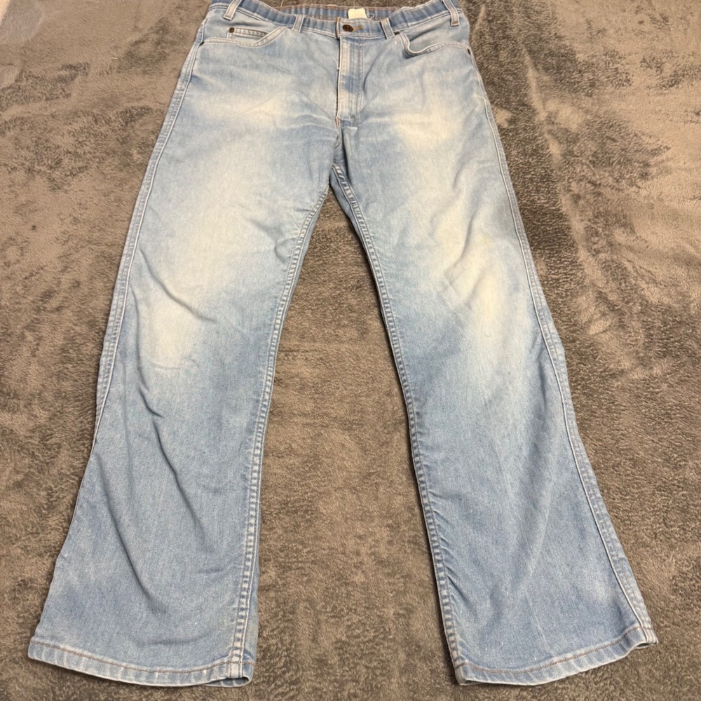 Vintage Levis 6524 Light Wash Orange Tab Straight Leg Jeans W36 L30 USA Made
